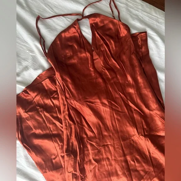 Meshki | Dresses | Lucia Satin Cut Out Maxi Dress | Poshmark